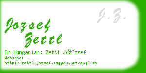 jozsef zettl business card